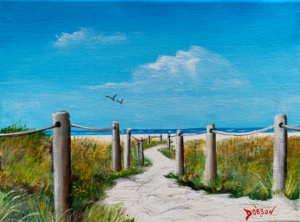 To The Beach oil painting by Lloyd Dobson Artist