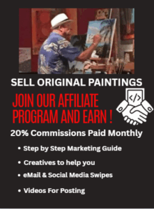 Become an affiliate and sell original oil paintings by Lloyd Dobson Artist