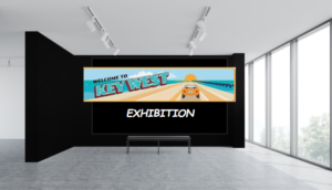 Key West exhibition room by Lloyd Dobson Artist