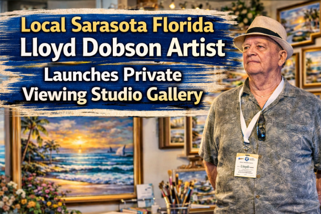 Local Sarasota Florida Lloyd Dobson Artist Launches Private Viewing Studio Gallery