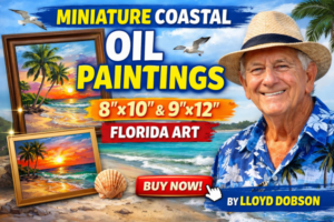 Discover Stunning Miniature Coastal Oil Paintings by Lloyd Dobson Artist