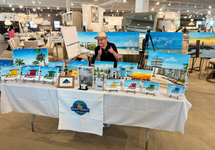 Miniature oil painting exhibit by Lloyd Dobson Artist