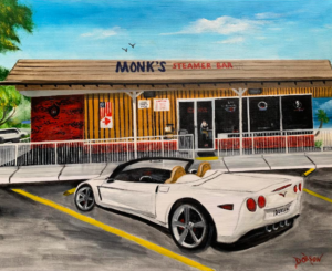 Monk's Steamer Bar oil painting by Lloyd Dobson Artist