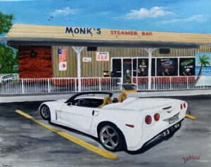Monk's Steamer Bar oil painting by Lloyd Dobson Artist