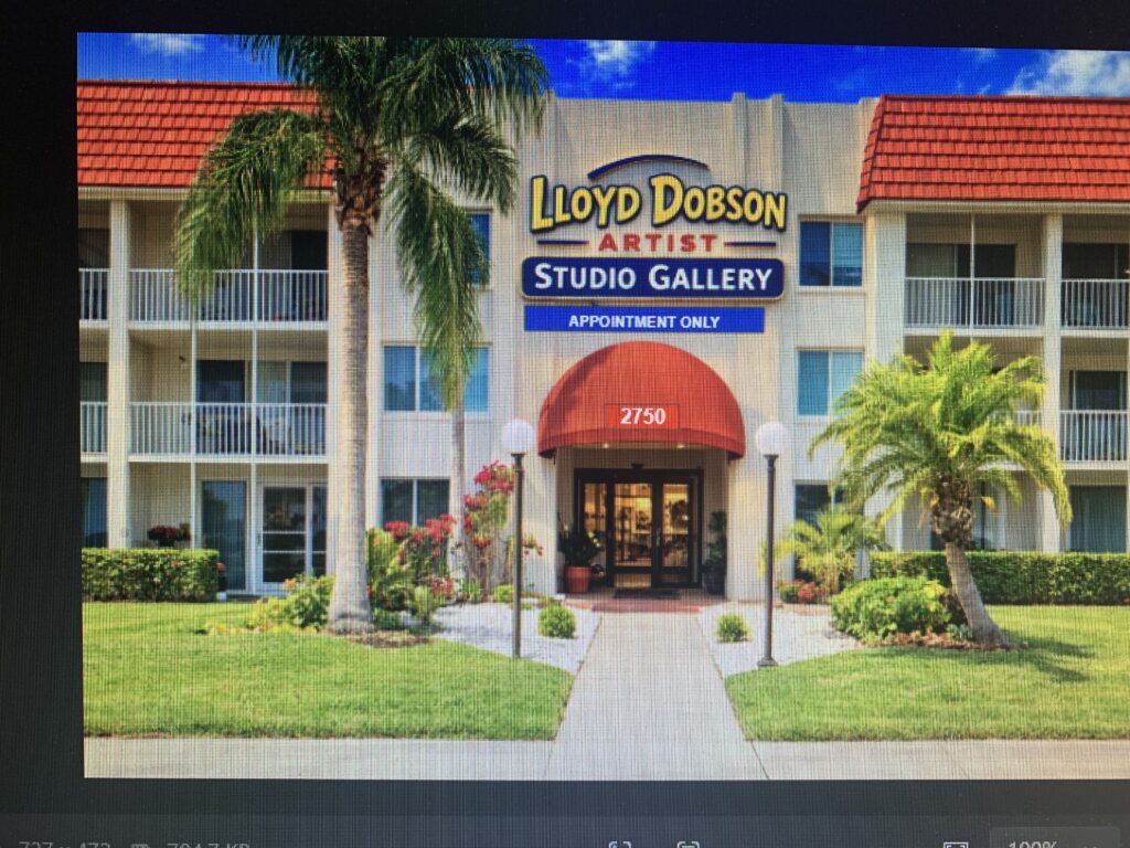 Lloyd Dobson Artist Studio Gallery in Gulf Gate Florida