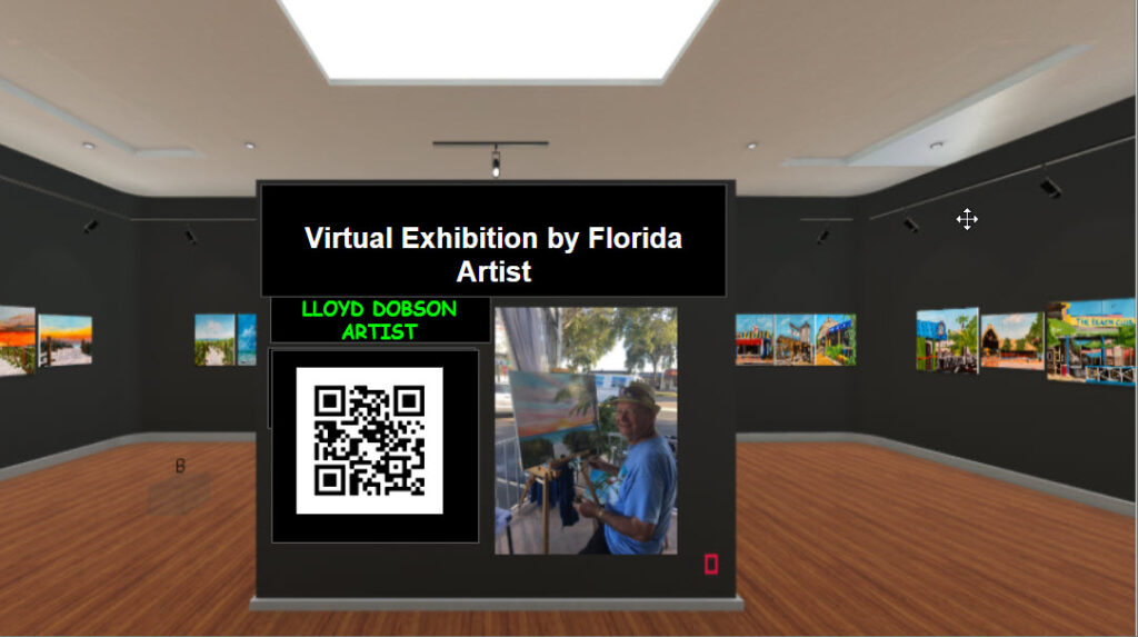 Entrance to Virtual Art Exhibition by Lloyd Dobson Artist