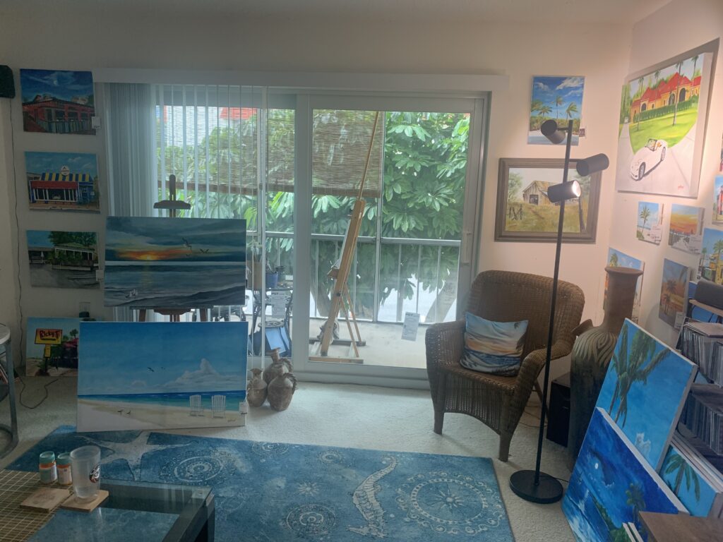 Lloyd Dobson Artist studio gallery in Gulf Gate area of Sarasota Florida
